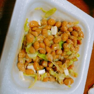 幼児食☆レタスサラダ納豆